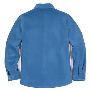 Chemises en flanelle doublées en sherpa pour hommes avec logo personnalisé, chaudes, à carreaux brossés, de haute qualité, style sweat-shirt. - Product Image 2