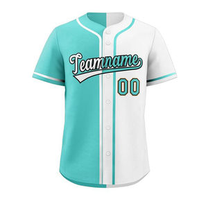 Maillot de baseball personnalisé unisexe, couleur et taille personnalisées, impression numérique, respirant, 100% polyester, grande taille - Product Image 2