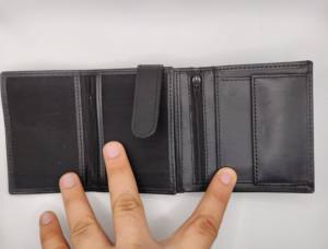 Premium Men's RFID Protected Trifold <b>Wallets</b> High Quality Short Leather <b>Card</b> <b>Holders</b> Polyester OEM Factory Direct Wholesale 2026 - Product Image 3
