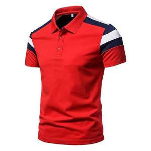 Tissu de jersey brodé personnalisé OEM pour chemises décontractées pour hommes, en coton, grande taille, respirant, manches courtes, streetwear - Product Image 2