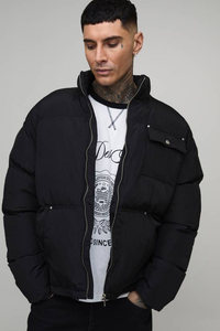 Vêtements d'hiver de qualité supérieure, nouvelle mode, vente en gros, vestes matelassées pour hommes, en toile, à capuche, respirantes, manches longues personnalisées - Product Image 4