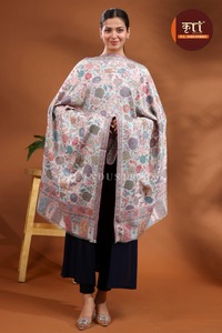 Floral Printed Ethnic Shawl <b>Wrap</b> Microfiber Scarf Sand Proof Lightweight Stole for Travel Home Gym - Product Image 2