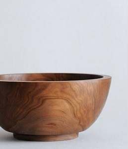 Tazón Redondo de Madera Clásico Hecho a Mano, Apto para Lavavajillas, para Servir en la Cocina - Product Image 2