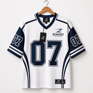 Venta al por Mayor Directa de ZIAKOT INDUSTRY, Jersey de Fútbol Auténtico Personalizado en Blanco, Verde Hierba y Negro - Product Image 3