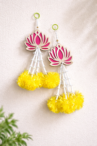 Tentures murales indiennes faites à la main pour la maison, la fête de mariage, les décorations Hldi et Mehendi. - Product Image 6