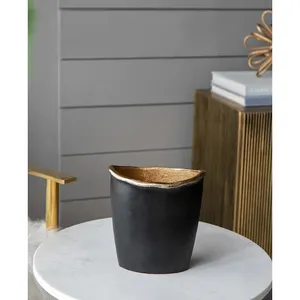 Premium Gold Finish Iron Coastal Tabletop Flower <b>Vase</b> Eco-Friendly Large for Home Decoration by Zahid Exports ZE-3180Y - Product Image 4