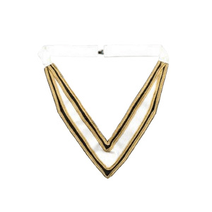 Collier de cérémonie Croix Rouge en velours blanc avec bordure dorée, qualité supérieure, fournisseur d'accessoires maçonniques personnalisés, Franc-maçon - Product Image 1