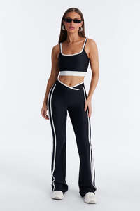 ชุดเซ็ตสองชิ้นเอวสูงไซส์ใหญ่ แห้งเร็ว สำหรับฤดูหนาว ชุดโยคะรัดรูป เสื้อผ้ากีฬาฟิตเนส ไร้ตะเข็บ สีพื้น เป็นมิตรกับสิ่งแวดล้อม - Product Image 2