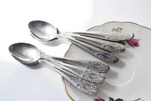Vintage Coffee Spoon <b>Set</b>, Stainless steel Small Spoons - Product Image 2