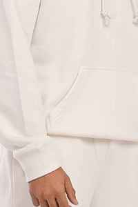 Sweat-shirt à capuche blanc pour homme, coupe oversize, en molleton, style décontracté automne, avec poches, tricoté, manches longues, couleur unie, X Sports - Product Image 2