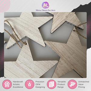 Hot Selling Genuine Quality Handmade Wooden Star Wall Hanging Rustic Hanging Ornament for Christmas Indoor Home Decoration - Product Image 6