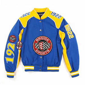 New Design Mens Fashion Vintage Racing <b>Jacket</b> Casual Streetwear F1 <b>Motorcycle</b> Unisex Breathable <b>Summer</b> Winter Heavy Cotton - Product Image 1