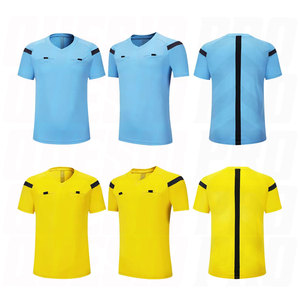 Ensemble uniforme d'arbitre de football professionnel pour hommes, maillot et short de football, survêtement officiel de l'arbitre de football thaïlandais, respirant - Product Image 1