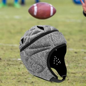 Casque de protection respirant de couleur unie pour jeunes, idéal pour le football et le rugby, grande taille, pour les sports d'été - Product Image 6