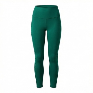 High Quality Womens Yoga Leggings Plaid Quick Dry Breathable Seamless Mid Waisted Maxi Fitness Pants Customized Color - Product Image 1