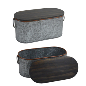 Bread <b>Baskets</b> Organizers for <b>Shelves</b> Metal Printed <b>Basket</b> for Food Bread Storage Container Metal <b>Baskets</b> - Product Image 6