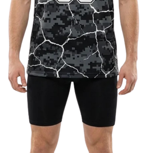 Conjunto de Baloncesto con Diseño Gráfico Crack para Hombre, Camiseta sin Mangas con Cuello en V, Nombre y Número del Jugador, Pantalones Cortos Ajustados, Conjunto de Dos Piezas, 100% Algodón - Product Image 6