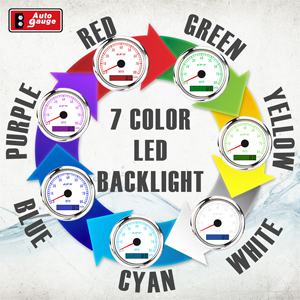 Nuevo Velocímetro GPS Analógico de 80 mm y 7 Colores, 80 MPH, Odómetro, 12V/24V, IP67, Impermeable, para Automóviles y Embarcaciones - Product Image 6