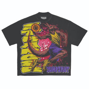 T-shirt Streetwear Homme Oversize en Coton 100% Imprimé OEM Effet Délavé Vintage Tan Coupe Ample Respirant Anti-Plis Séchage Rapide - Product Image 6