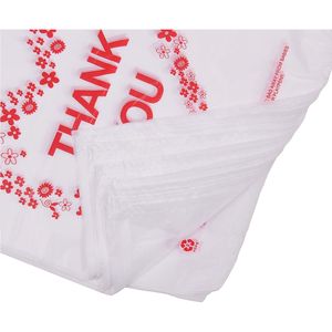 Sacchetti di Plastica per la Spesa con Design 'Grazie' e Manici Resistenti, 12 X 20 Pollici, Dimensioni Standard da Supermercato, Confezione da 100 Pezzi - Product Image 4
