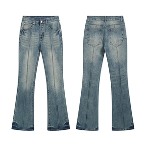 Top Quality Flared Jeans Men'S Stretch Slim Fit Bell Bottom Denim Disco <b>Pants</b> Flared <b>Pants</b> - Product Image 1