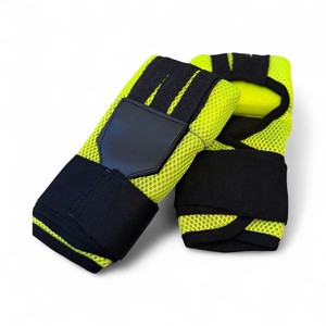 Custom Boxing <b>Gloves</b> Neon Yellow <b>Black</b> Boxing Inner <b>Gloves</b> with Breathable <b>Mesh</b>, Knuckle Padding Easy Wraps Power hand wraps - Product Image 4