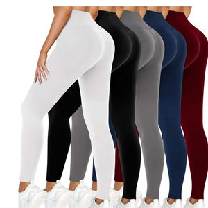 Leggings pour femmes, ajustés, 100% coton molletonné, premium, chauds, extensibles, confortables, décontractés, tendance, élégants, durables, pour l'hiver - Product Image 2