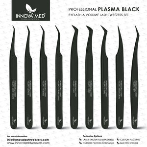 Colección de Pinzas para Extensión de Pestañas de Acero Inoxidable Arcoíris, Ultra Precisión, Antiestáticas, Duraderas, Herramientas de Aplicación de Pestañas de 10 mm - Product Image 4