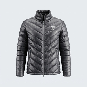 Chaqueta Acolchada para Hombre, Cierre Completo con Cremallera, Color Sólido, Nueva Llegada, MOQ Bajo, Alta Calidad, Precio al por Mayor, Logotipo Personalizado, Ropa de Invierno - Product Image 5