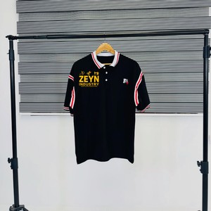 T-shirt à manches courtes en tricot uni pour homme, style streetwear personnalisé avec motif - Product Image 4