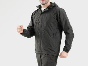 Vêtements de sport personnalisés, coupe-vent en coton grande taille, nouveau style, ensemble de survêtements en nylon à motifs pour hommes, unisexe, respirant - Product Image 3