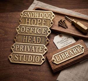 Custom Brass Door Sign Personalized Office Cabin Name Plate <b>Engraved</b> Metal Door <b>Plaque</b> Professional Business Name Sign - Product Image 1