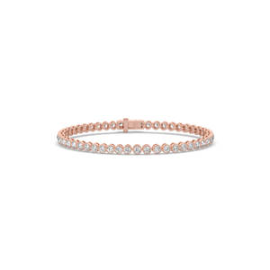 3.31 CARAT Luxeshine Women's Lab Grown Diamond Round Brilliant Cut 14K <b>Solid</b> <b>Gold</b> Bracelet for Party Wedding - Product Image 5