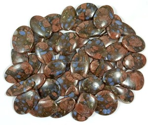 Cuarzo Cabujón Natural Que Sera, Piedras Preciosas Semipreciosas Sueltas, Mezcla de Azul y Marrón, Formas y Tamaños Variados, para Joyería y Sanación - Product Image 6