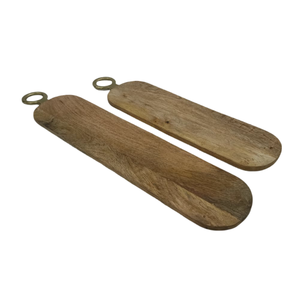 เขียงไม้ธรรมชาติทรงสี่เหลี่ยมพร้อมหูจับสะดวกสบาย อุปกรณ์ครัวสำหรับหั่นผลไม้และผัก - Product Image 5