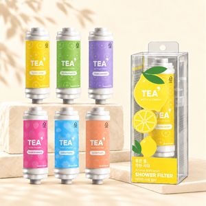 Filtre de douche à la vitamine C de qualité supérieure fabriqué en Corée, filtration à 3 étapes du chlore et des sédiments, installation facile, OEM ODM personnalisé - Product Image 2