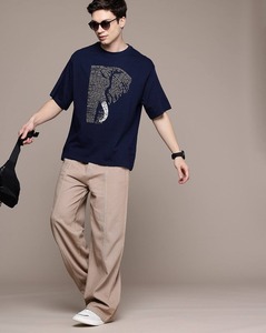 Camiseta de hombre oversize de corte holgado con hombros caídos, manga corta, de algodón, estilo casual y streetwear - Product Image 6