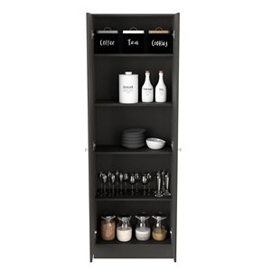Armadio a Due Ante con Finitura Wengue Nero, Collezione Pipestone per Soggiorno - Product Image 6