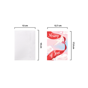 Carte artisanale de la Saint-Valentin avec enveloppe, carte pop-up 3D, design amour et cœur, cartes de vœux pour couple, Saint-Valentin - Product Image 2