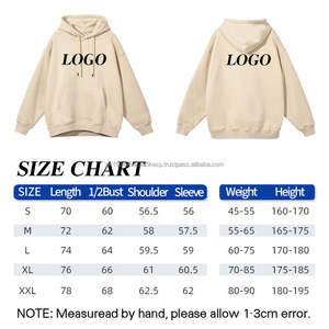 Haute qualité 360gsm coton polyester uni lourd polaire personnalisé Logo imprimé unisexe sweats à capuche hommes sweats à capuche vierges - Product Image 4