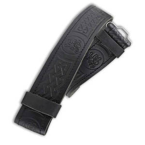 Cinturón de Cuero Genuino 100% con Diseño Grabado de León Rampante de las Tierras Altas Escocesas, el Más Vendido - Product Image 4