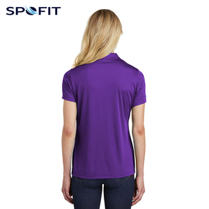 Camiseta de Piqué para Mujer, Corte Regular, para Golf y Tenis, Antiencogimiento, 200g, Algodón y Poliéster, Informal, Corta, Estampada, Tejida - Product Image 4