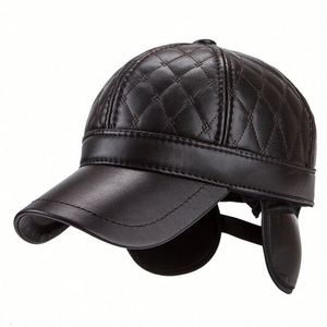 Gorra de Béisbol de Cuero para Hombre, Estilo Casual para Invierno, Venta al Por Mayor de Fábrica - Product Image 1