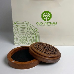 Boîte à encens ronde en bois avec doublure ignifuge - Vente en gros WCB - Product Image 6