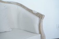 Fauteuil en bois massif sculpté style Louis, canapé de mariage pour appartement, salon, événements, mobilier
