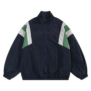 100% Nylon Hip Hop hommes haute rue Patchwork couleur bloc coupe-vent manteaux printemps automne mince mode coupe-vent vestes - Product Image 1