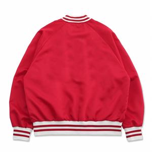 Chaqueta Universitaria de Satén 100% Poliéster, Personalizada con el Nombre del Equipo Deportivo y el Logotipo del Club, Chaqueta de Satén Universitaria de Béisbol para Hombre - Product Image 2