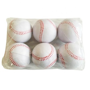 Pelota de Béisbol Suave para Entrenamiento con Costuras y Puntos Rojos para Práctica - Product Image 3
