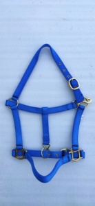 Cabestro de cuerda de nailon duradero atado a mano para caballos, estilo silla de montar inglesa, ajustable, ligero, para entrenamiento. - Product Image 4