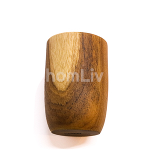 Vaso de Madera de Teca Hecho a Mano, Taza de Madera Natural Ecológica, Artículos de Bar Marrones, Regalo para el Hogar o Cafetería, Material Sostenible para Fiestas - Product Image 6